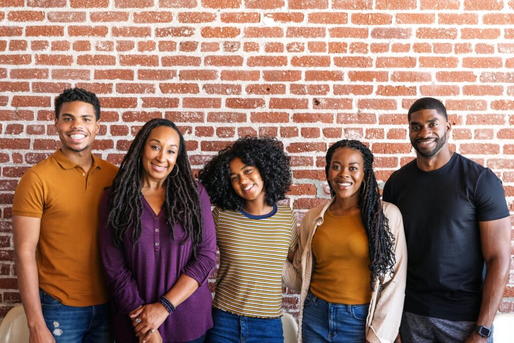 Black nonprofit team portrait